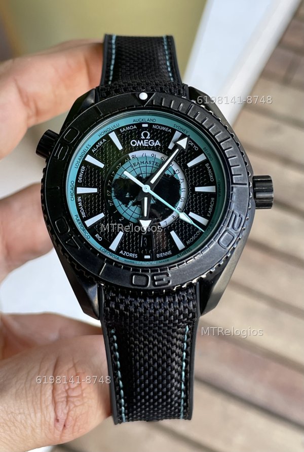 Omega Planet ocean Deep black